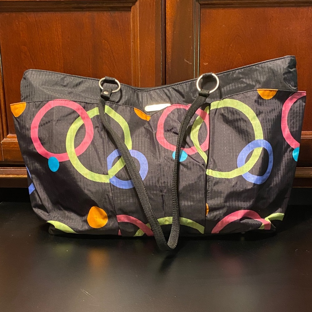 Baggallini Colorful Circle Pattern Women's Large vintage tote Bag